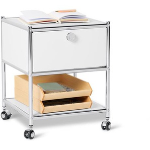 Beistelltisch mit Schublade Metall »CN3«, weiß