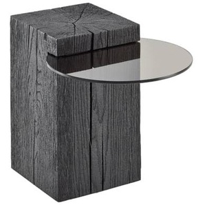 Beistelltisch Naturstücke, Kernesche anthrazit gebeizt