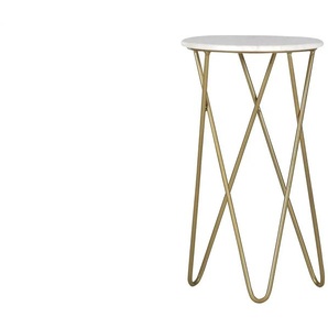 Beistelltisch  Neo ¦ weiß ¦ Maße (cm): H: 55  Ø: 30