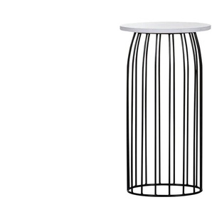 Beistelltisch  Neo ¦ weiß ¦ Maße (cm): H: 56  Ø: 30