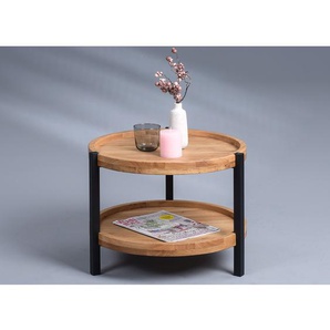 Beistelltisch Nottage I Ø 50cm Braun