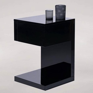Beistelltisch Office Line 40 x 60 x 40cm Schwarz/Schwarz
