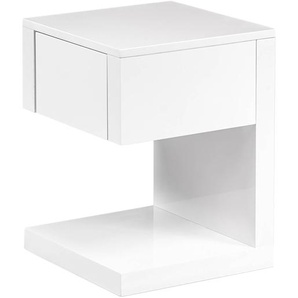 Beistelltisch Office Line 40 x 60 x 40cm Weiß/Weiß