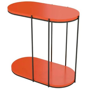 Beistelltisch - orange - Materialmix - 64 cm - 60 cm | Möbel Kraft