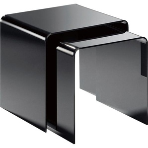 Beistelltisch PLACES OF STYLE Remus Tische schwarz Beistelltische aus Acrylglas