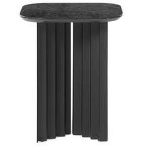 Beistelltisch Plec Small stein schwarz / Marmor - 37 x 37 x H 45 cm - RS BARCELONA - Schwarz