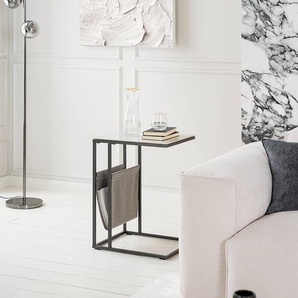 Beistelltisch ROGERSTOWN 45 x 60 x 36cm Grau/Weiß