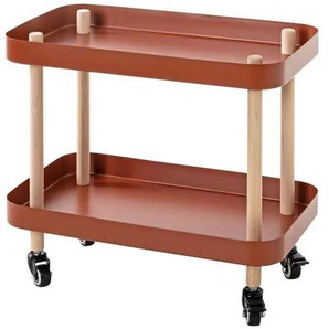 Beistelltisch - rot - Materialmix - 50 cm - 47 cm | Möbel Kraft