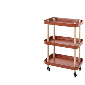 Beistelltisch - rot - Materialmix - 50 cm - 76 cm | Möbel Kraft