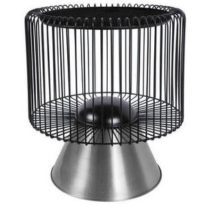 Beistelltisch, Schwarz, Silber, Metall, Stein, 51x56.5 cm, Wohnzimmer, Wohnzimmertische, Beistelltische, Beistelltische Metall