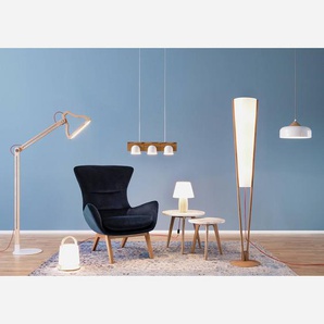 Beistelltisch-Set Nilla II 2-teilig Ø 50cm Braun/Grau/Beton Dekor