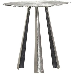 Beistelltisch - silber - Materialmix - 49 cm - 48.0 | Möbel Kraft
