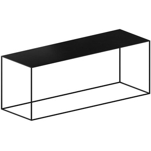 Beistelltisch Slim Irony Low Table Zeus kupferschwarz, Sandeffekt, Designer Maurizio Peregalli, 46x124x41 cm