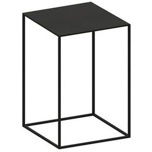 Beistelltisch Slim Irony Low Table Zeus kupferschwarz, Sandeffekt, Designer Maurizio Peregalli, 46x31x31 cm