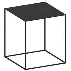 Beistelltisch Slim Irony Low Table Zeus kupferschwarz, Sandeffekt, Designer Maurizio Peregalli, 46x41x41 cm