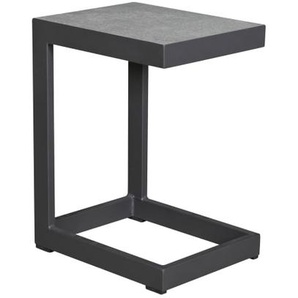 Beistelltisch Sondrino, Keramik/Aluminium, anthrazit