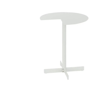 Beistelltisch  Tobia ¦ weiß ¦ Maße (cm): H: 48  Ø: 40