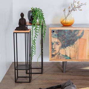 Beistelltisch Uulu II 2er-Set 31 x 91 x 31cm Schwarz