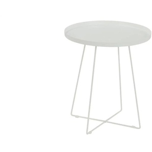 Beistelltisch  Valentino ¦ weiß ¦ Maße (cm): H: 51  Ø: 45