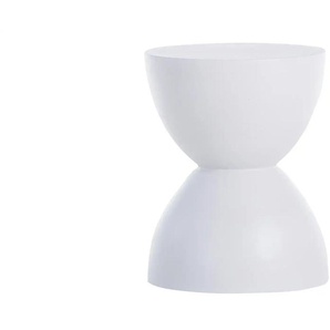 Beistelltisch - weiß - Materialmix - 50 cm - 40.0 | Möbel Kraft