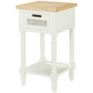 Beistelltisch   Ximena  ¦ weiß ¦ Maße (cm): B: 35 H: 61 T: 35.0