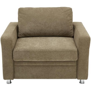 Beldomo Style Schlafsessel, Dunkelgrün, Textil, 116x90x100 cm, Stoffauswahl, Wohnzimmer, Sessel, Schlafsessel