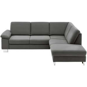 Beldomo System Ecksofa , Anthrazit , Textil , 5-Sitzer , Ottomane rechts, L-Form , 248x200 cm , Typenauswahl, Fußauswahl, Stoffauswahl, seitenverkehrt erhältlich, Rückenfutter , Wohnzimmer, Sofas & Couches, Wohnlandschaften, Ecksofas