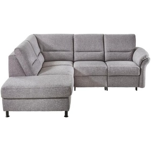 Beldomo System Ecksofa, Grau, Textil, L-Form, 227x203 cm, Goldenes M, Typenauswahl, Stoffauswahl, seitenverkehrt erhältlich, Hocker erhältlich, Wohnzimmer, Sofas & Couches, Wohnlandschaften, Ecksofas