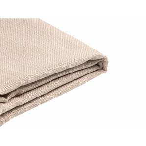 Beliani - Bettrahmenbezug Beige Stoff Leinenoptik 140 x 200 cm Stoffbezug für Doppelbett Modernes Design Schlafzimmer Kinderzimmer Ausstattung