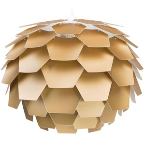 Beliani - Hängeleuchte Gold Blumenform Zapfen großer Schirm Kinderzimmer Beleuchtung Modernes Design