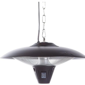 Beliani - Heizstrahler Schwarz Elektrisch 1800 Watt aus Stahl Modern