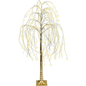 Beliani - Outdoor Weihnachtsbaum Gold mit led Lichtern Zweige 180 cm für Garten Außenbereich Indoor Weihnachtsdekoration