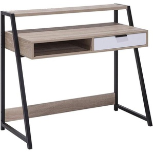 Beliani - Schreibtisch Hellbraun 100 x 50 cm mit stabilen Ablageflächen 1 Schublade Modern