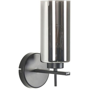 Beliani - Wandlampe Grau aus Rauchglas / Metall 29 cm Rund Modernes Design Wandleuchte für Wohnzimmer Schlafzimmer Flur