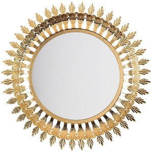 Beliani - Wandspiegel Gold ø 60 cm Metallrahmen Rund Modern