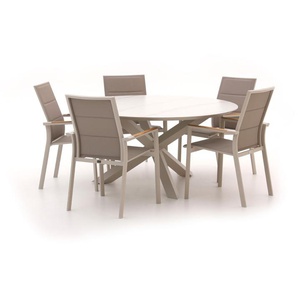 Bellagio Albinea/Lodola ø 150 cm Gartenmöbel-Set 6-teilig stapelbar