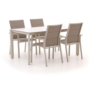Bellagio Albinea/Sestino 160 cm Gartenmöbel-Set 5-Teilig Stapelbar