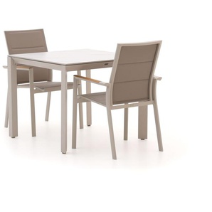 Bellagio Albinea/Sestino 90 cm Gartenmöbel-Set 3-Teilig Stapelbar