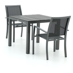 Bellagio Anzio/Fidenza 90 cm Gartenmöbel-Set 3-teilig stapelbar
