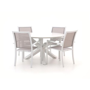 Bellagio Anzio/Lodola ø 130 cm Gartenmöbel-Set 5-teilig stapelbar