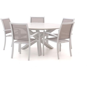 Bellagio Anzio/Lodola ø 150 cm Gartenmöbel-Set 6-teilig stapelbar