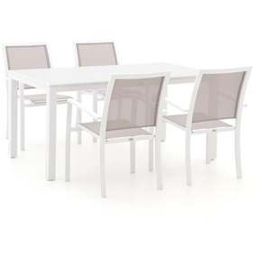 Bellagio Anzio/Menzano 160 cm Gartenmöbel-Set 5-teilig stapelbar