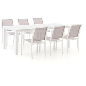Bellagio Anzio/Menzano 220 cm Gartenmöbel-Set 7-teilig stapelbar