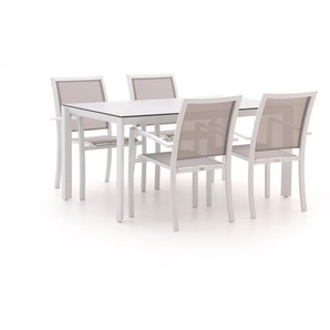 Bellagio Anzio/Veneto 160 cm Gartenmöbel-Set 5-Teilig Stapelbar