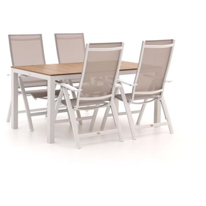 Bellagio Avenza/Fidenza 160 cm Gartenmöbel-Set 5-Teilig verstelbaar
