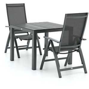 Bellagio Avenza/Fidenza 90 cm Gartenmöbel-Set 3-teilig verstellbar