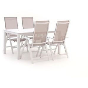 Bellagio Avenza/Menzano 160 cm Gartenmöbel-Set 5-teilig verstellbar