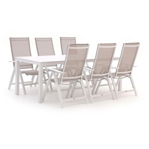 Bellagio Avenza/Menzano 220 cm Gartenmöbel-Set 7-teilig verstellbar
