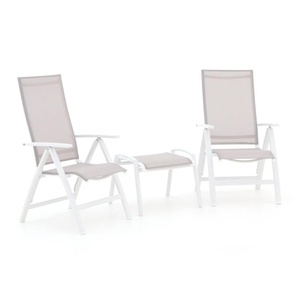 Bellagio Avenza/Stresa Balkonmöbel-Set 3-teilig verstellbar