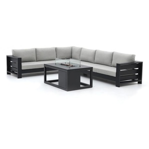 Bellagio Avolo/Cosiraw 120 cm Ecklounge-Set mit Feuertisch 3-teilig links